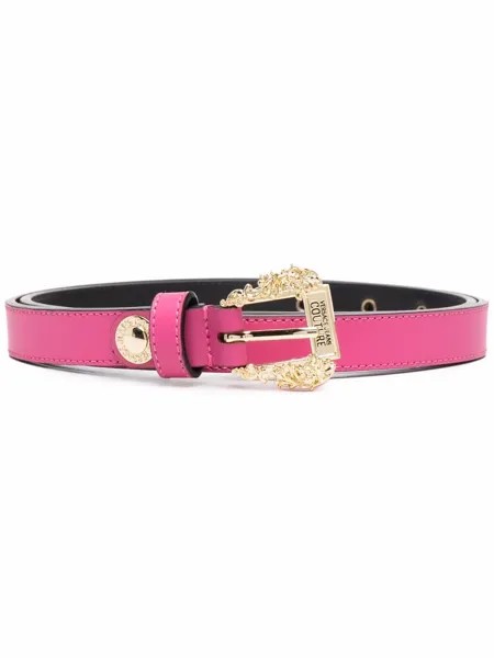 Versace Jeans Couture embossed logo-buckle belt