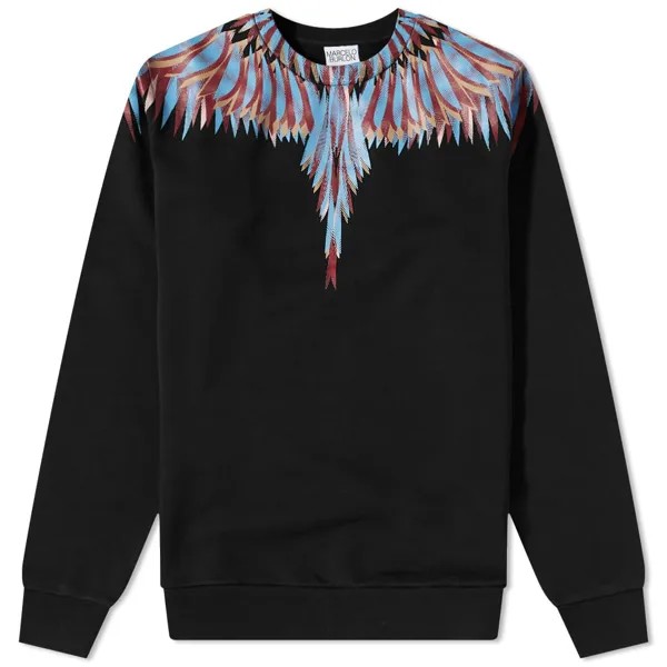 Толстовка Marcelo Burlon Line Wings Crew Sweat