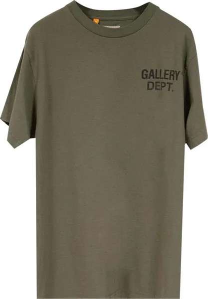 Футболка Gallery Dept. Vintage Souvenir Tee 'Olive', зеленый