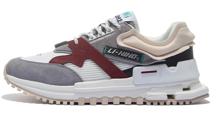 LiNing 001 Lifestyle Shoes Men Low-top Seagull Grey/off-white
