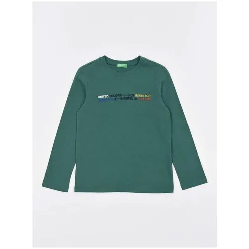 Лонгслив UNITED COLORS OF BENETTON, хлопок, размер 150 (XL), оранжевый