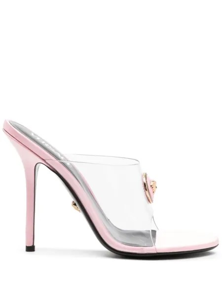 Versace мюли Alia 120 с декором Medusa Head, нейтральный цвет