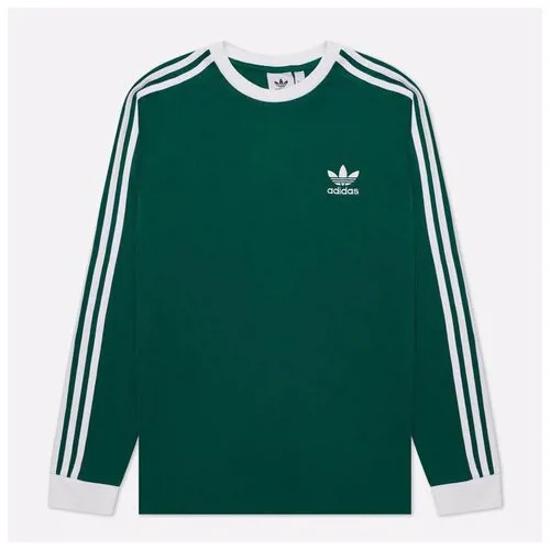 Мужской лонгслив adidas Originals Adicolor Classics 3-Stripes зелёный , Размер XS