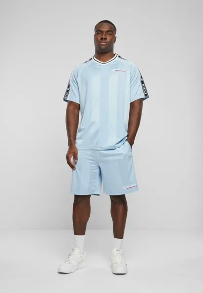 Спортивные брюки Shadow Stripe Karl Kani, светло-голубые