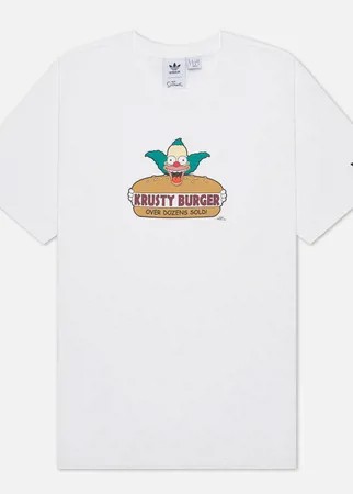 Мужская футболка adidas Originals x The Simpsons Krusty Burger, цвет белый, размер M