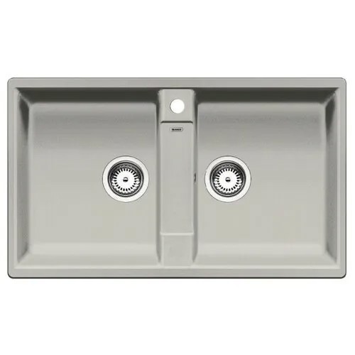 Врезная кухонная мойка 86 см Blanco Zia 9 Silgranit PuraDur 520640 жемчужный