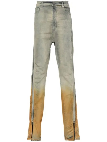 Rick Owens DRKSHDW джинсы Bolan Banana узкого кроя, синий