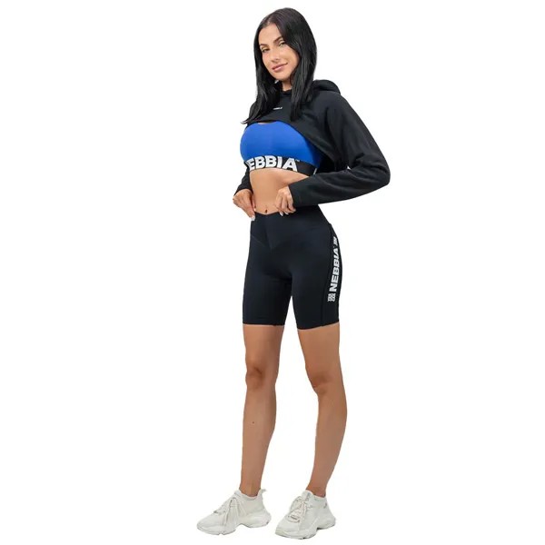 Худи Nebbia Designer Cropped Gym Time, черный