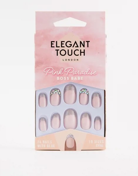 Накладные ногти Elegant Touch Pink Paradise - Boss Babe-Мульти