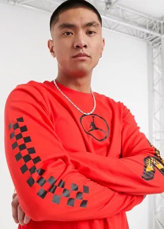 Красный лонгслив Nike Jordan Sport DNA