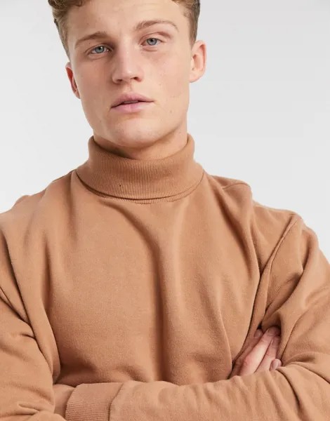 Бежевая водолазка Topman-Коричневый