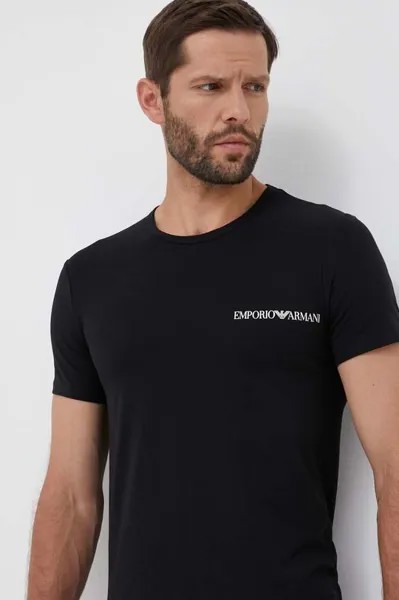 Футболка для отдыха, 2 шт. Emporio Armani Underwear, мультиколор