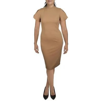 Rachel Rachel Roy Женское коричневое макси-платье с разрезными рукавами на работу XL BHFO 7266