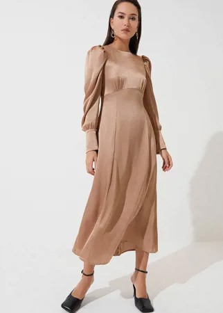 Вечернее платье женское ZARINA 422035535 бежевое 88
