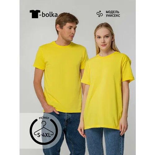 Футболка T-bolka, размер 50/52, Желтый