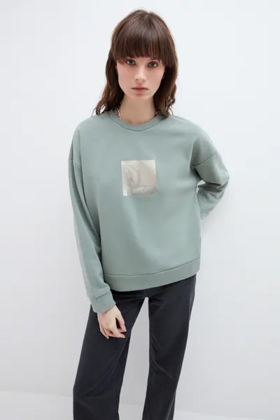 Свитшот женский ZARINA 1123519419 хаки 44 RU