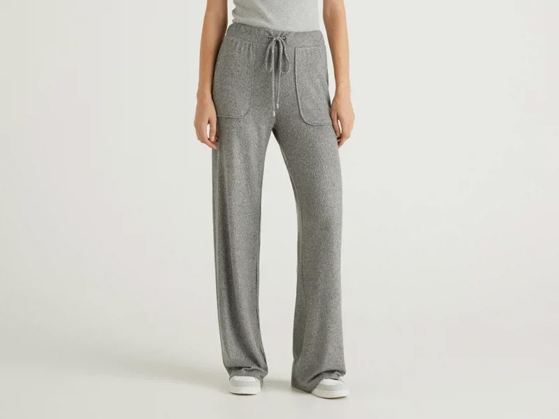 Спортивные брюки женские United Colors of Benetton 21A_3JLVP0514 серые XL