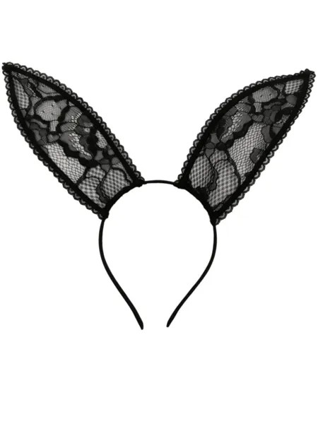 Fleur Du Mal ободок с кружевными ушками, черный