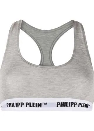 Philipp Plein спортивный бюстгальтер с логотипом