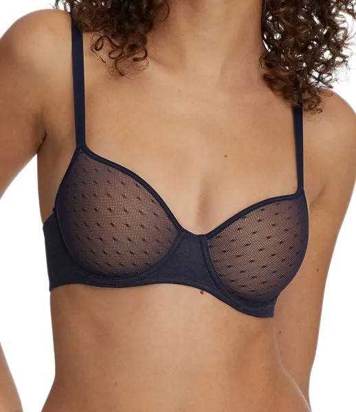 Skarlett Blue Dotty Lace: многосторонний бюстгальтер-футболка, синий