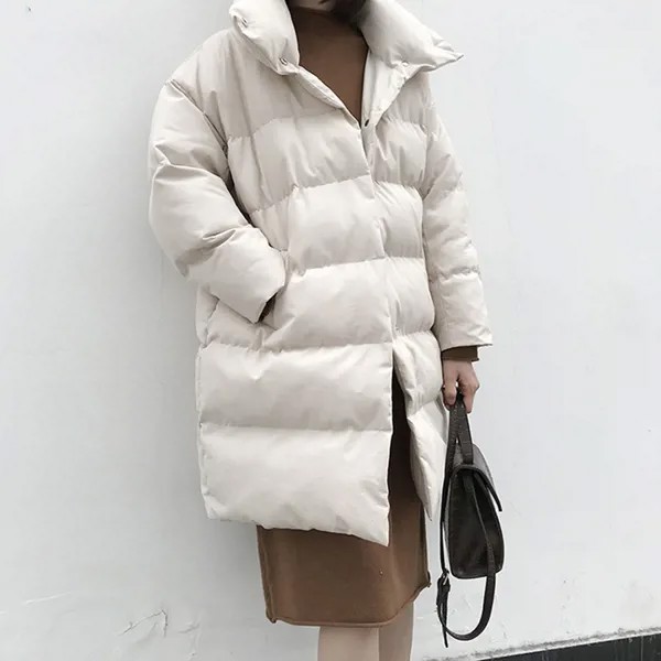 Зимние теплые хлопковые куртки, пальто, женская Свободная модная Толстая Корейская модель