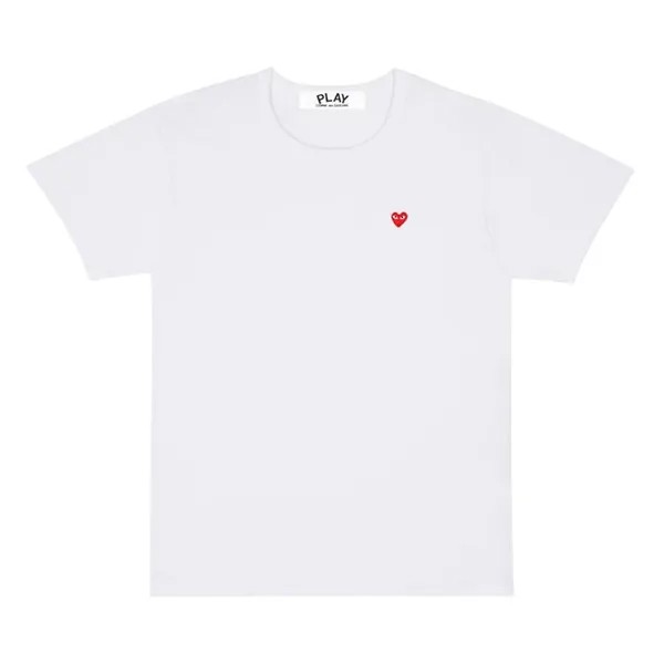 Футболка Comme des Garçons PLAY Mini Heart T-Shirt 'White', белый