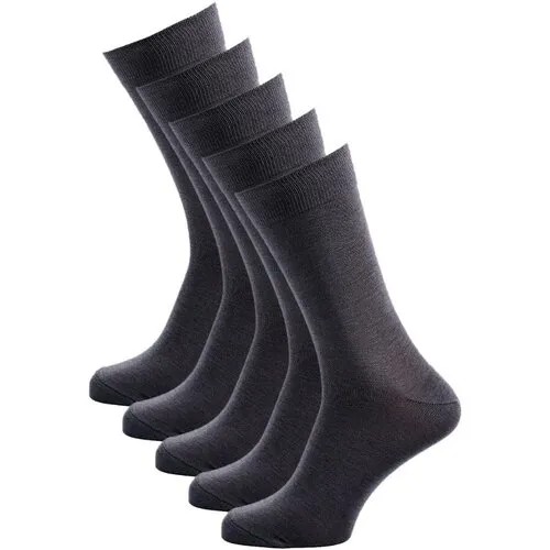Носки Годовой запас носков, 5 пар, размер 29 (43-45), серый