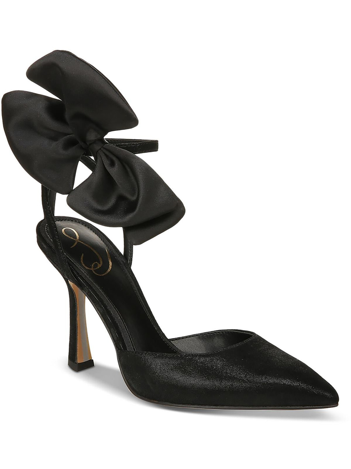 Женские замшевые туфли Halie с острым носком Sam Edelman, цвет Black Suede
