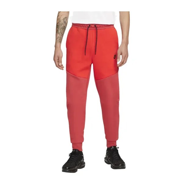 Штаны Nike Tech Fleece Jogger Спортивные штаны Красный Черный CU4495-662 Мужские, маленький размер S