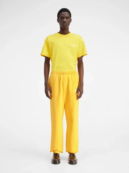 Спортивные брюки с логотипом Бег Жакмюса Jacquemus, желтый
