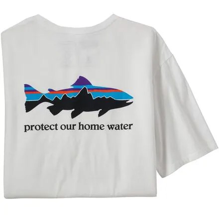 Футболка Home Water Trout Organic мужская Patagonia, белый