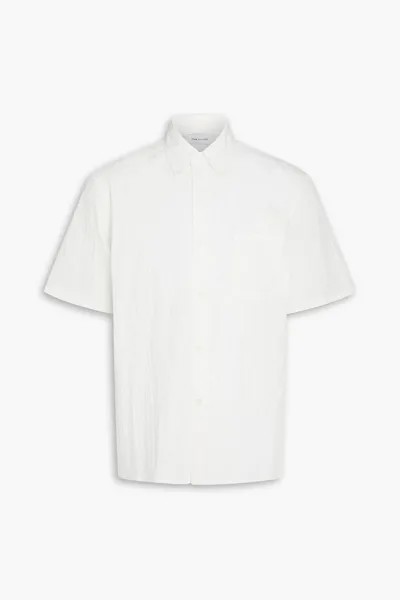 Рубашка из жатого поплина с добавлением хлопка JOHN ELLIOTT, белый
