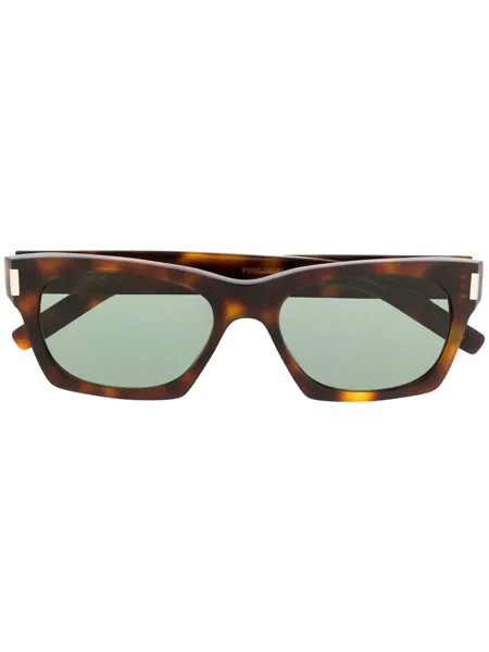 Saint Laurent Eyewear солнцезащитные очки SL 402 в прямоугольной оправе