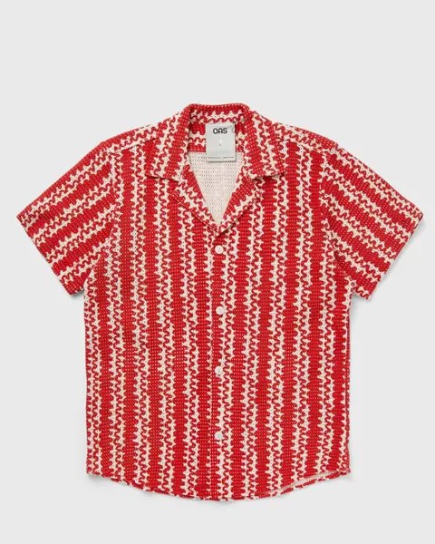 Рубашка Oas Red Scribble Cuba Net Shirt, красный