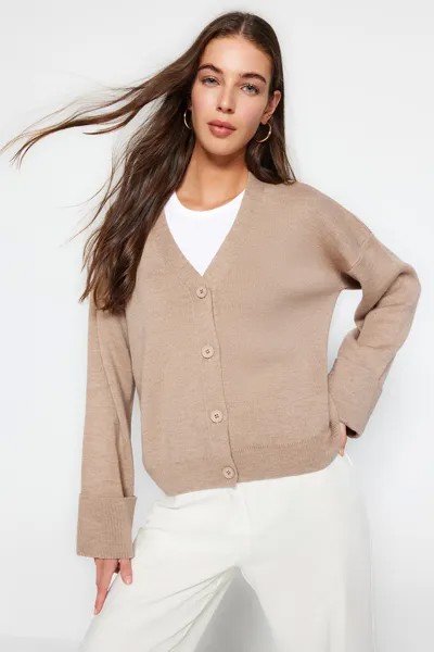 Кардиган базовый Trendyol Camel