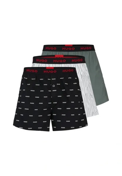 Боксеры woven boxer triplet Hugo, зеленый