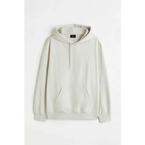 Худи H&M Relaxed Fit Hoodie, размер M, серый