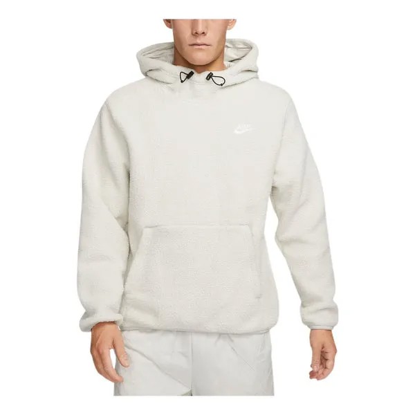 Толстовка Nike fleece hooded jacket 'White', белый
