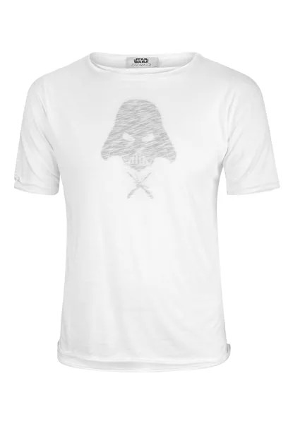 Футболка ONOMATO! kurzarm Star Wars Darth Vader Double Layer, белый