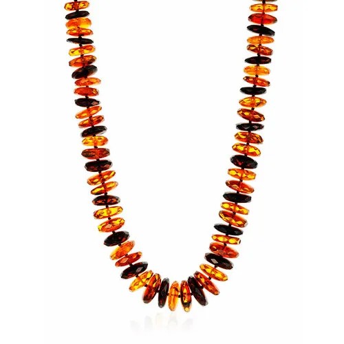 Бусы AmberHandmade, янтарь, длина 51 см, бордовый, коричневый
