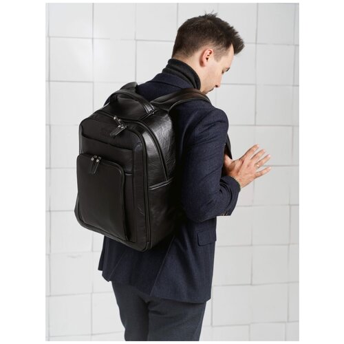 Кожаный рюкзак Carlo Gattini Montemoro black (арт. 3044-01)