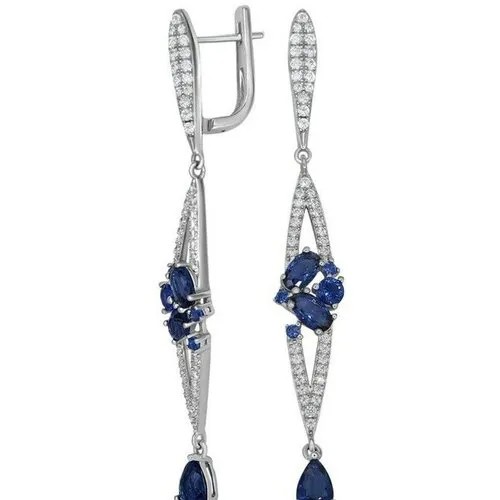 Серьги VALTERA, серебро, 925 проба, фианит