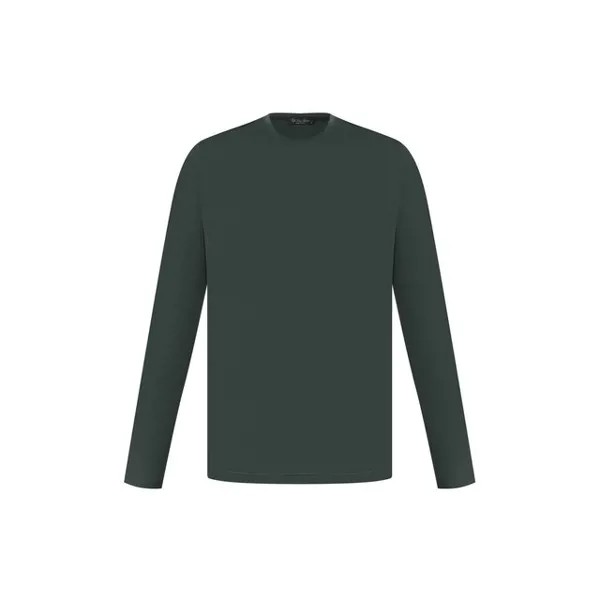 Лонгслив из шелка и хлопка Loro Piana