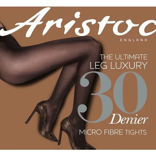 Колготки  Aristoc, 30 den, без шортиков, размер 2, черный