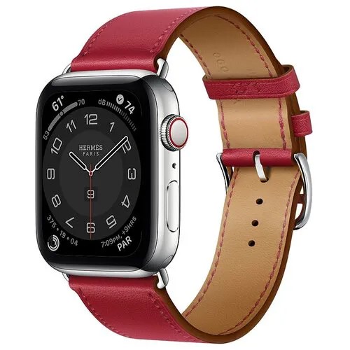 Умные часы Apple Watch Series 8 45 мм Steel Case Cellular, Noir Single Tour Hermes MNL53AE/A