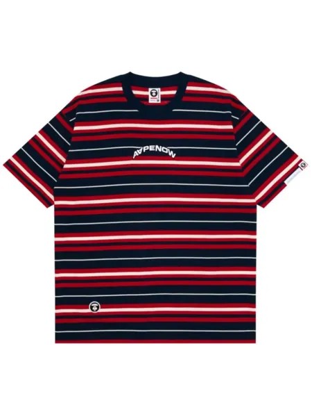 Футболка AAPE Now в полоску AAPE BY *A BATHING APE, черный