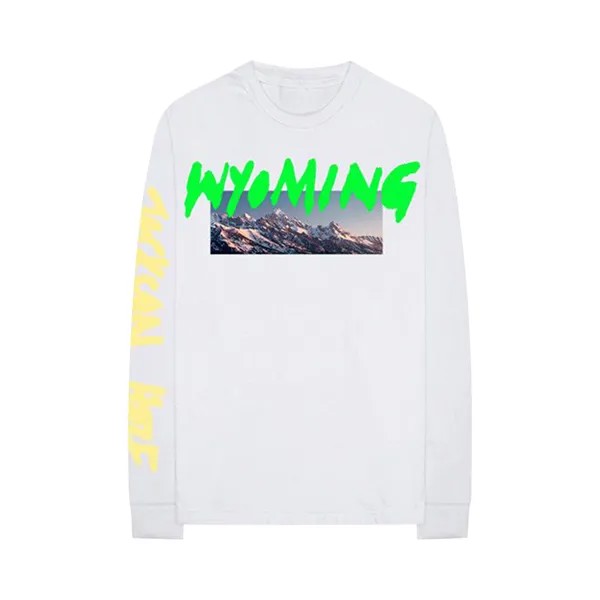 Футболка с длинными рукавами Kanye West Wyoming Белая