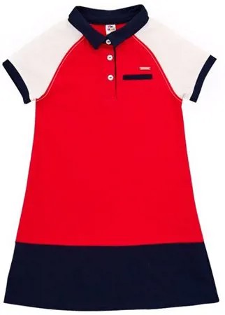 Платье Mini Maxi, размер 122, красный, мультиколор