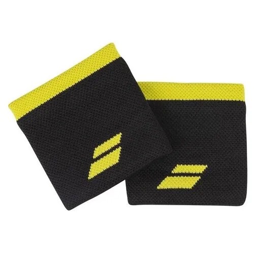 Напульсник Babolat Wristband Logo x2 Black/Yellow 5UA1261-2015