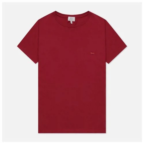 Женская футболка Woolrich Organic Cotton Logo красный, Размер M